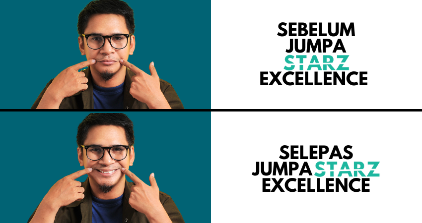 sebelum dan selepas jumpa Starz Excellence