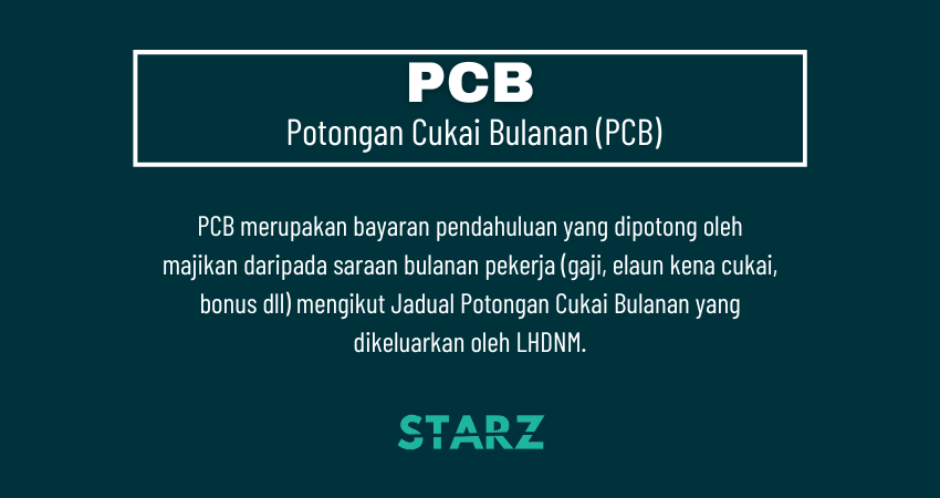 Potongan Cukai Bulanan (PCB)