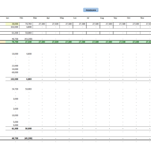 Template Buku Tunai - Excel